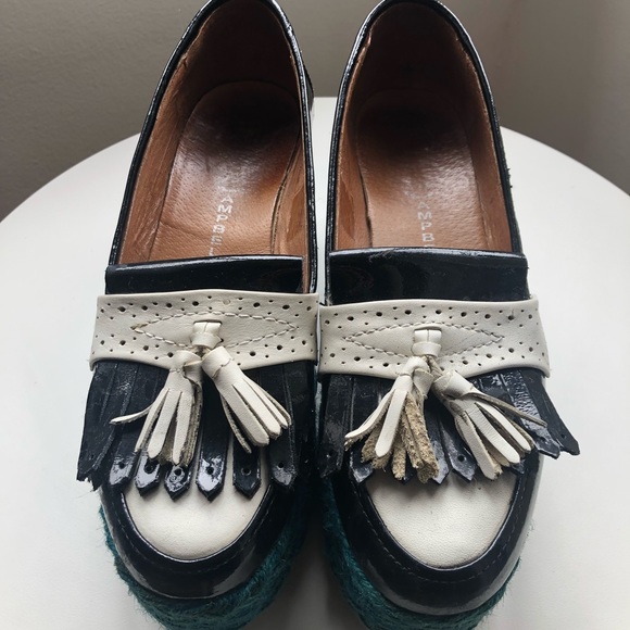 Jeffrey Campbell platform penny loafers size 8 - Picture 1 of 4